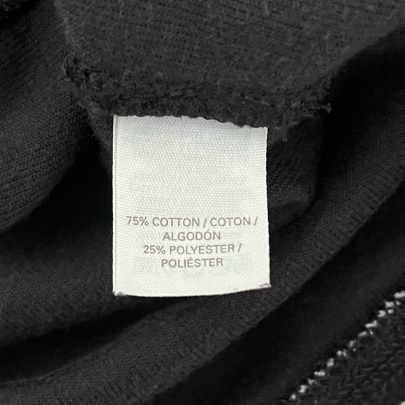 VICTORIA'S SECRET Black Crop Velour Tracksuit Jacket Size Large - Picture 9 of 10